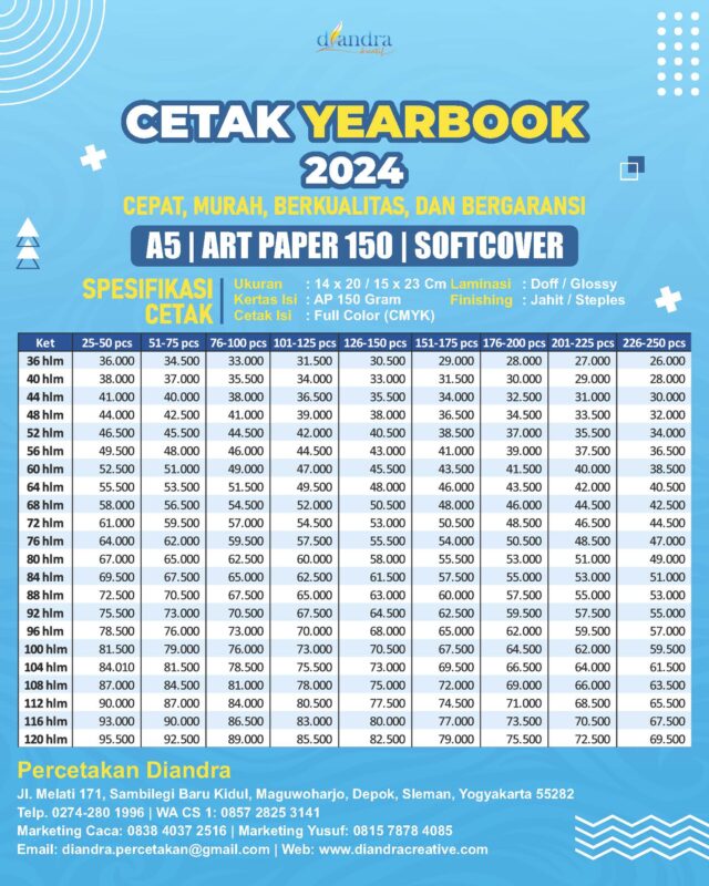 Yearbook A5-AP 150-Softcover-Diandra Kreatif 2024