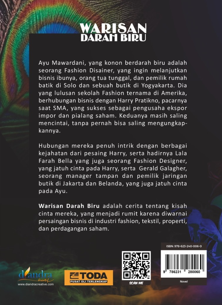 Warisan Darah Biru_Back Cover Warisan Darah Biru (Penulis: Yusak Kantadjaya dan Asikin Kartin) - Gambar 2