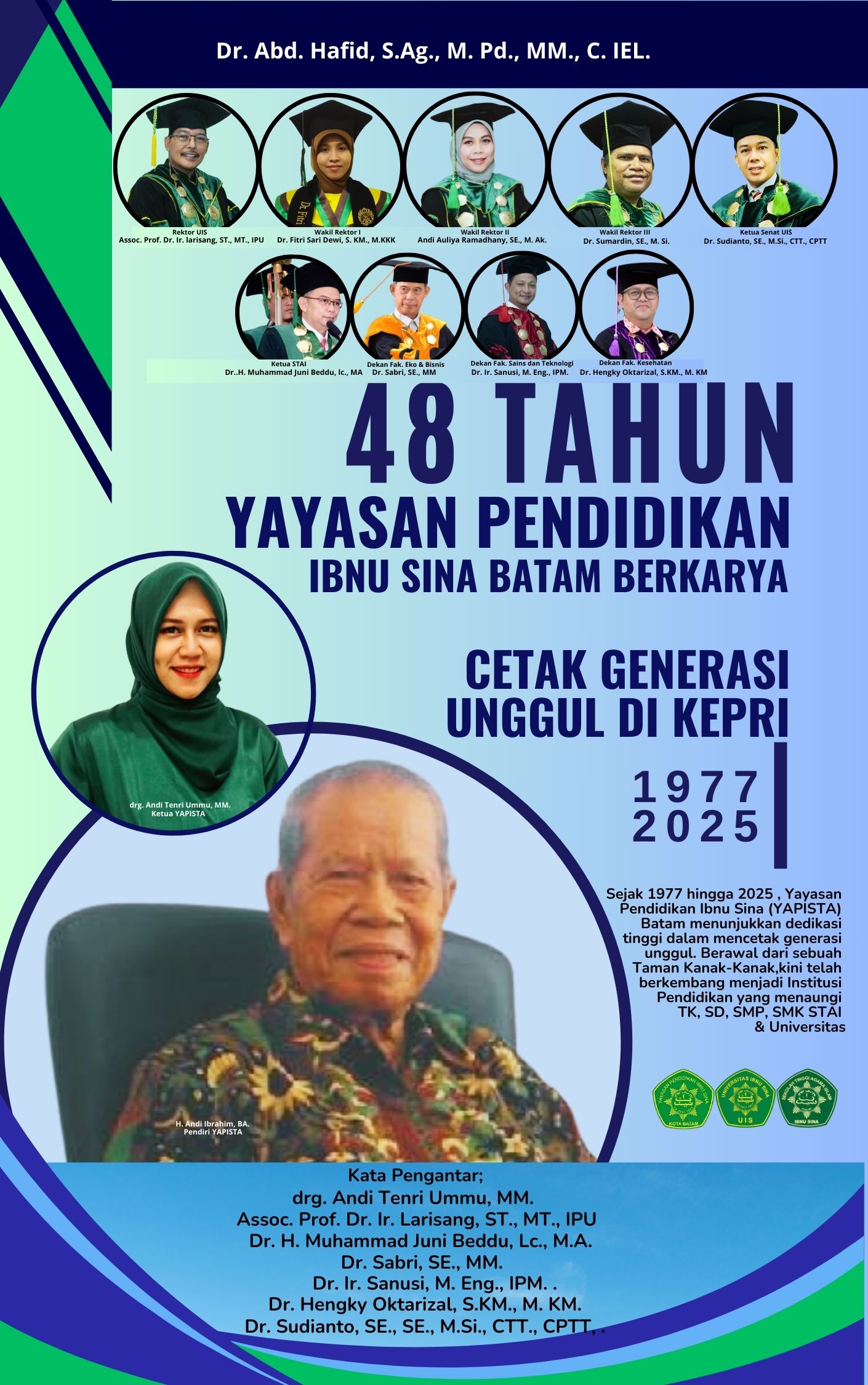 12. COVER DEPAN 48 Tahun Yayasan PendidikanIbnu Sina Batam Berkarya Cetak Generasi Unggul di Kepri - Gambar 1