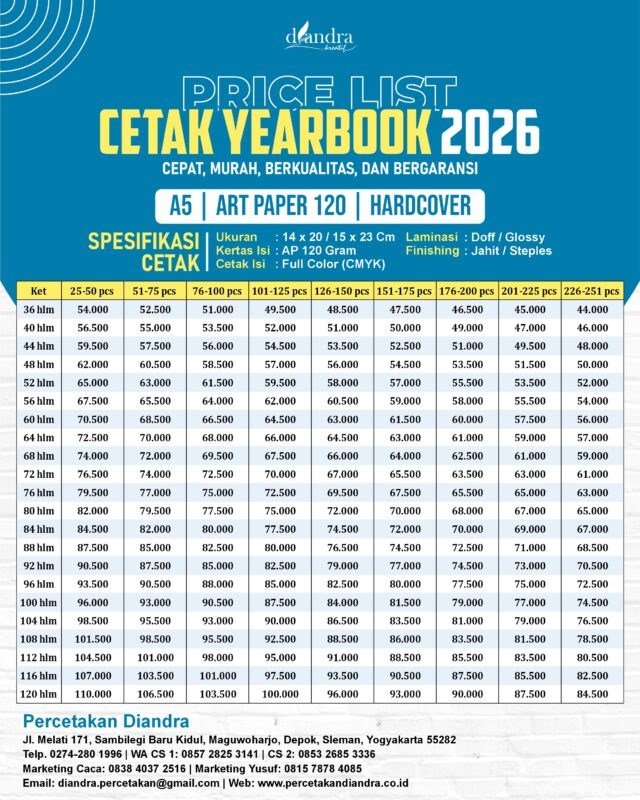 Yearbook A5-AP 120-Hardcover-Diandra 2026