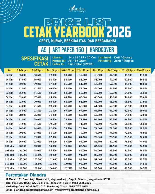 Yearbook A5-AP 150-Hardcover-Diandra 2026