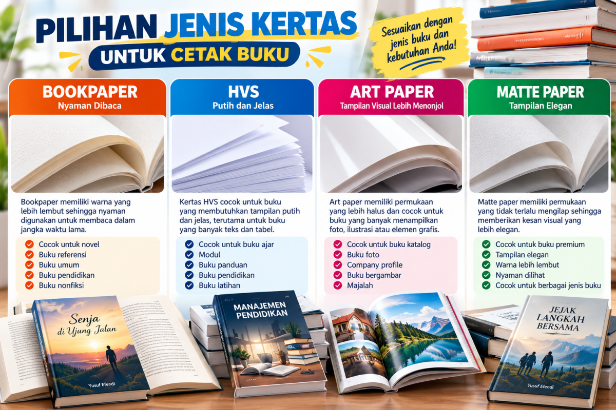 Jasa Cetak Buku Berkualitas di Yogyakarta: Mudah, Cepat, dan Bergaransi